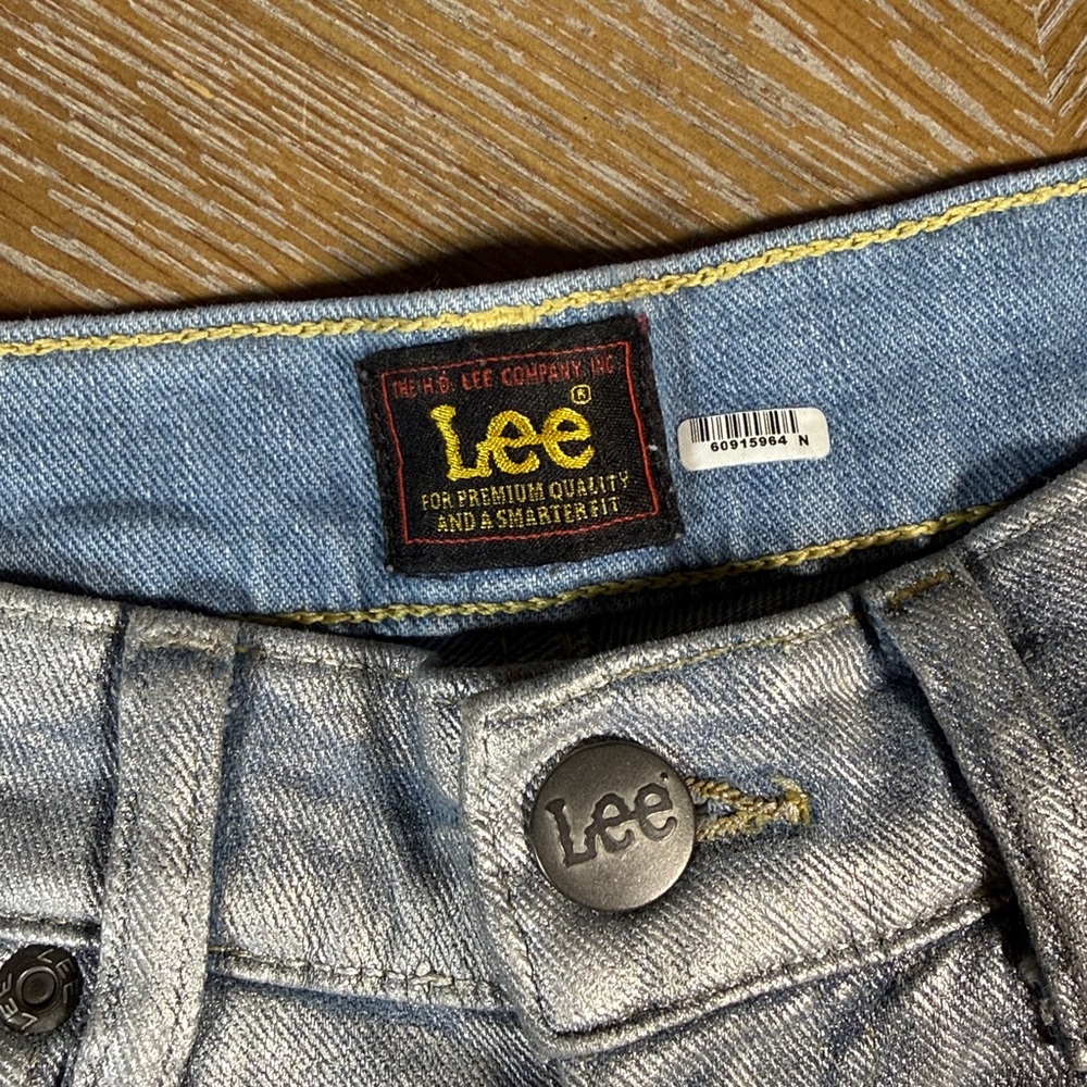 LEE High-Rise Metallic Flare Jeans 28 - Picture 8 of 15